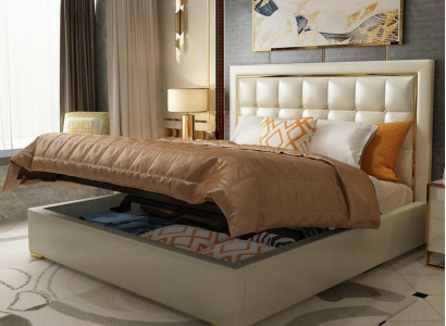 Bett Polster Design Luxus Doppel Betten Grau 180x200cm Schlaf Zimmer Leder Hotel